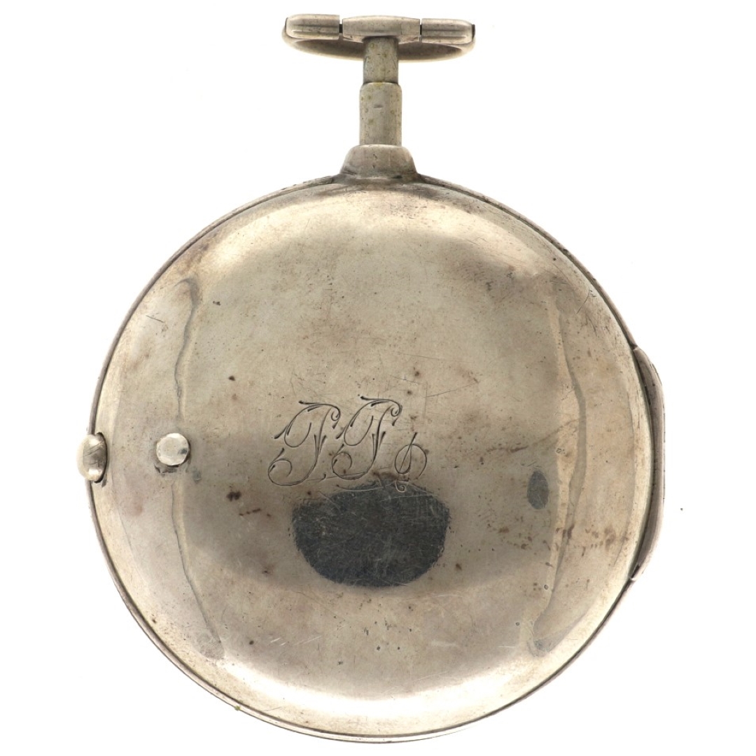 No Reserve - P. Frankwell Verge Fusee  Escapement Silver (925/1000) - Men's pocket watch - approx. 1 - Image 2 of 5