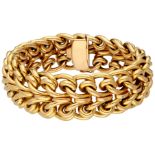 No Reserve - 18K Yellow gold link bracelet.