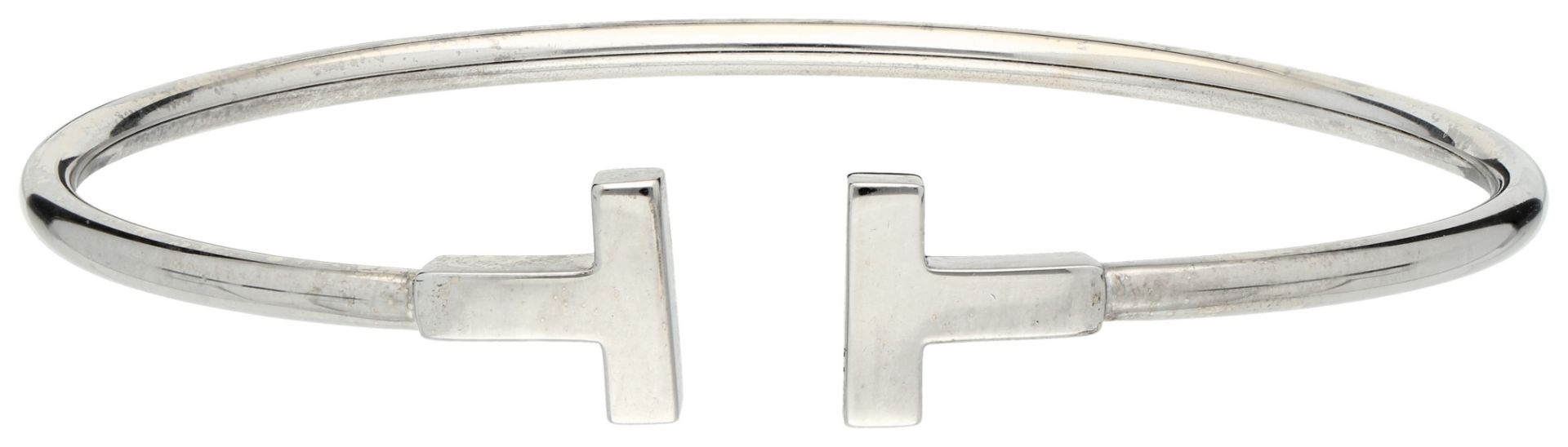 No Reserve - Tiffany & Co 18K white gold T-wire bracelet
