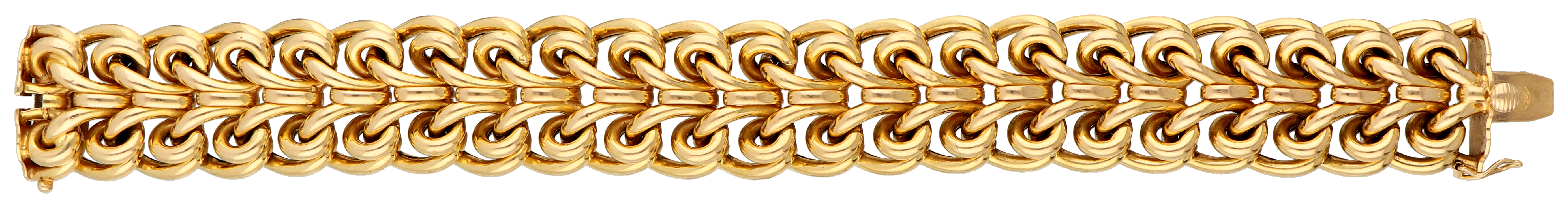 No Reserve - 18K Yellow gold link bracelet. - Image 3 of 3