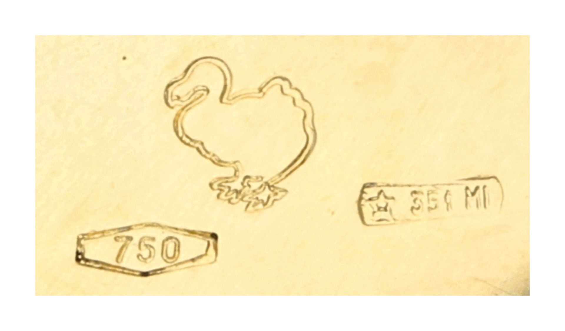 No Reserve - Pomellato 18K yellow gold DODO chick pendant/charm. - Image 3 of 3