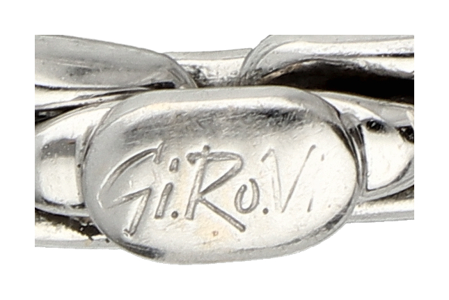 No Reserve - Gi.Ro.Vi. 18K white gold link bracelet. - Image 3 of 4