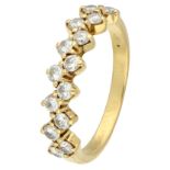 No Reserve - 18K yellow gold ring set with approx. 0.56 ct. diamond.