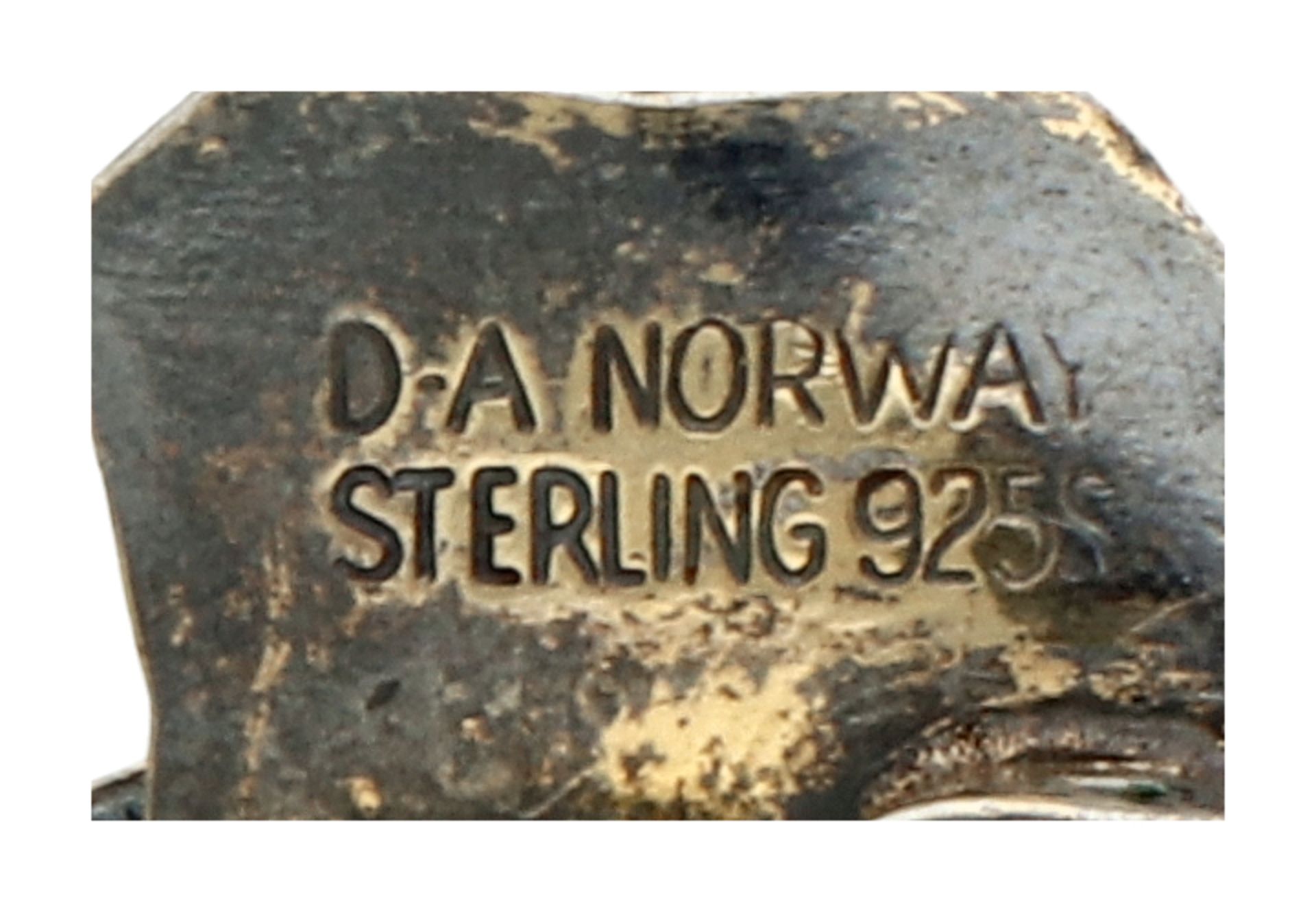 No Reserve - David Andersen sterling zilveren brooch - Bild 3 aus 4