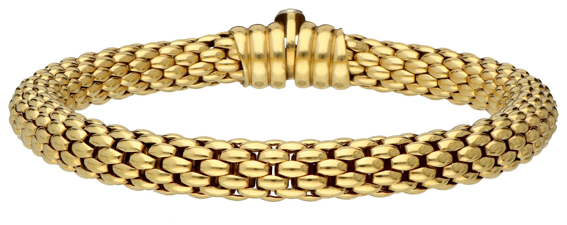 No Reserve - Fope 18K yellow gold mesh bracelet