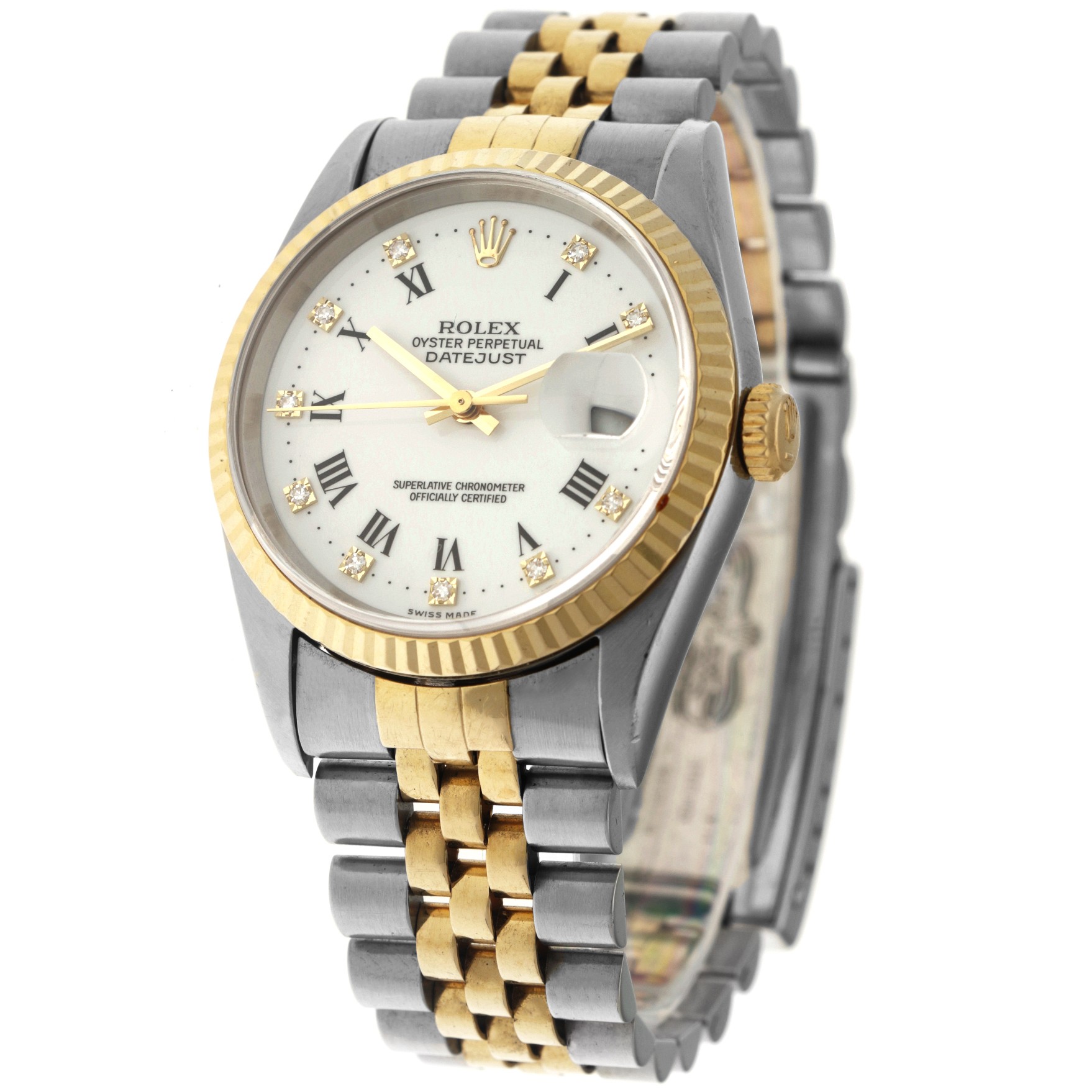No Reserve - Rolex Datejust 36 'Diamond Buckley Dial' 16233 - Men's watch - approx. 1996. - Image 2 of 5