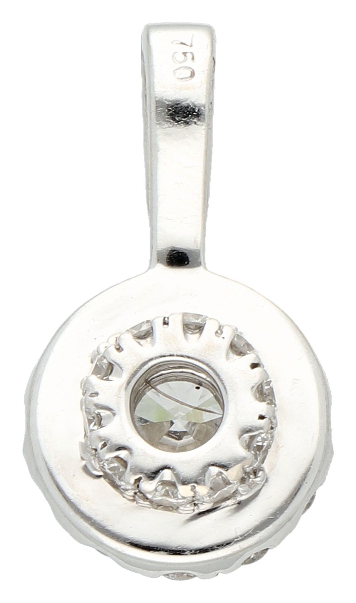 No Reserve - 18K White gold pendant set with approx. 1.24 ct. diamond. - Bild 2 aus 2