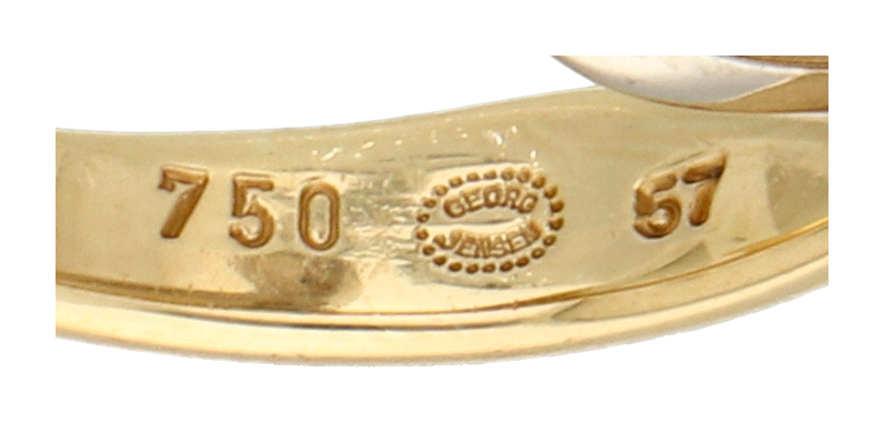 No Reserve - Georg Jensen 18K bicolor gold Fusion ring. - Image 4 of 4