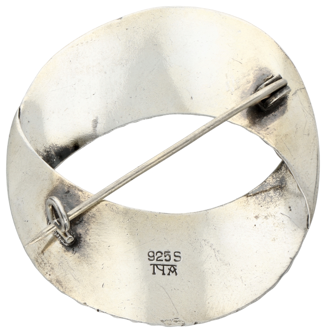 No Reserve - Andresen & Scheinpflug Sterling silver enamel brooch Norway - Image 2 of 3
