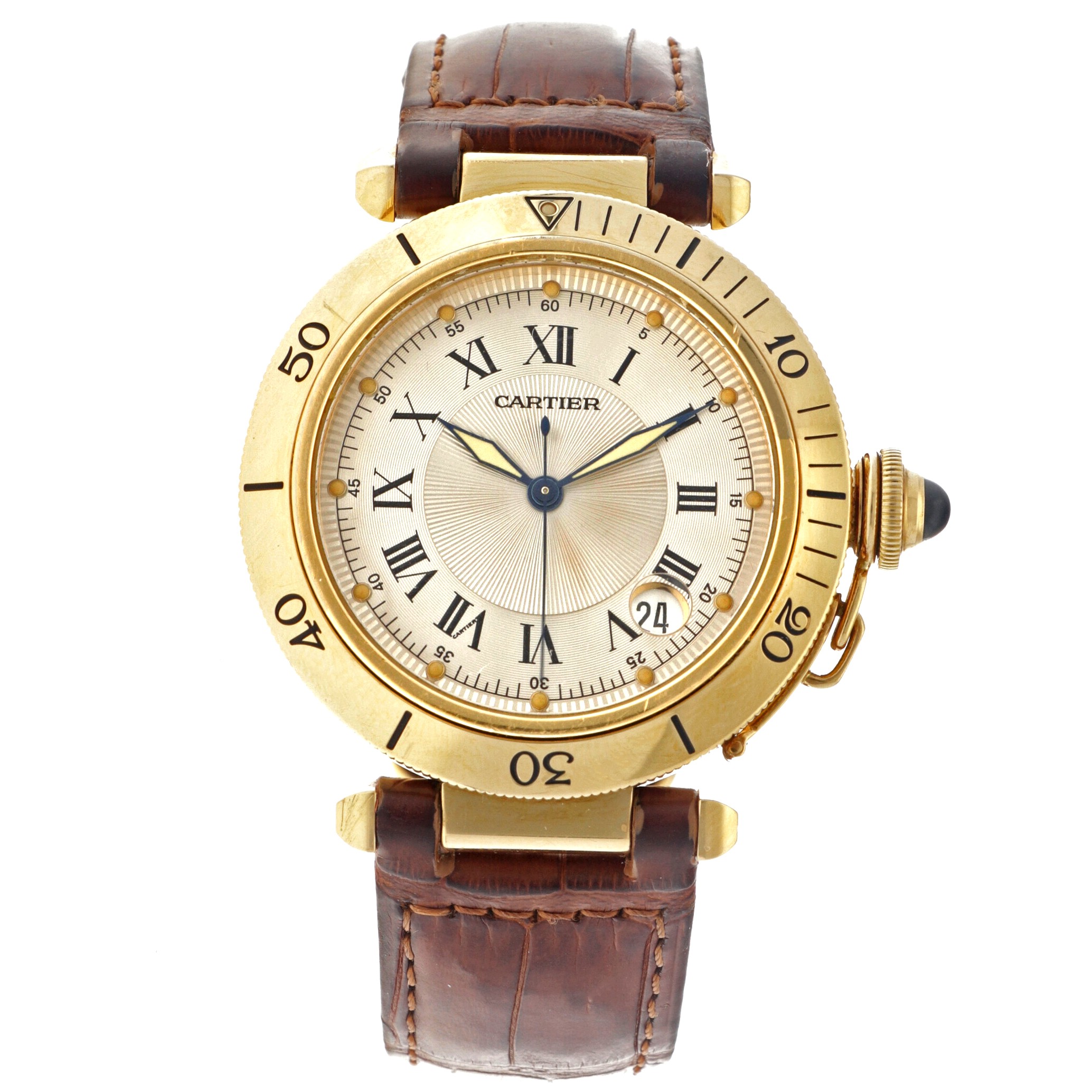 No Reserve - Cartier Pasha 18K. 1027 - Men's watch.