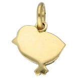 No Reserve - Pomellato 18K yellow gold DODO chick pendant/charm.