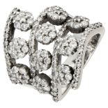 No Reserve - 18K White gold designer ring set with approx. 1.32 ct. diamond.