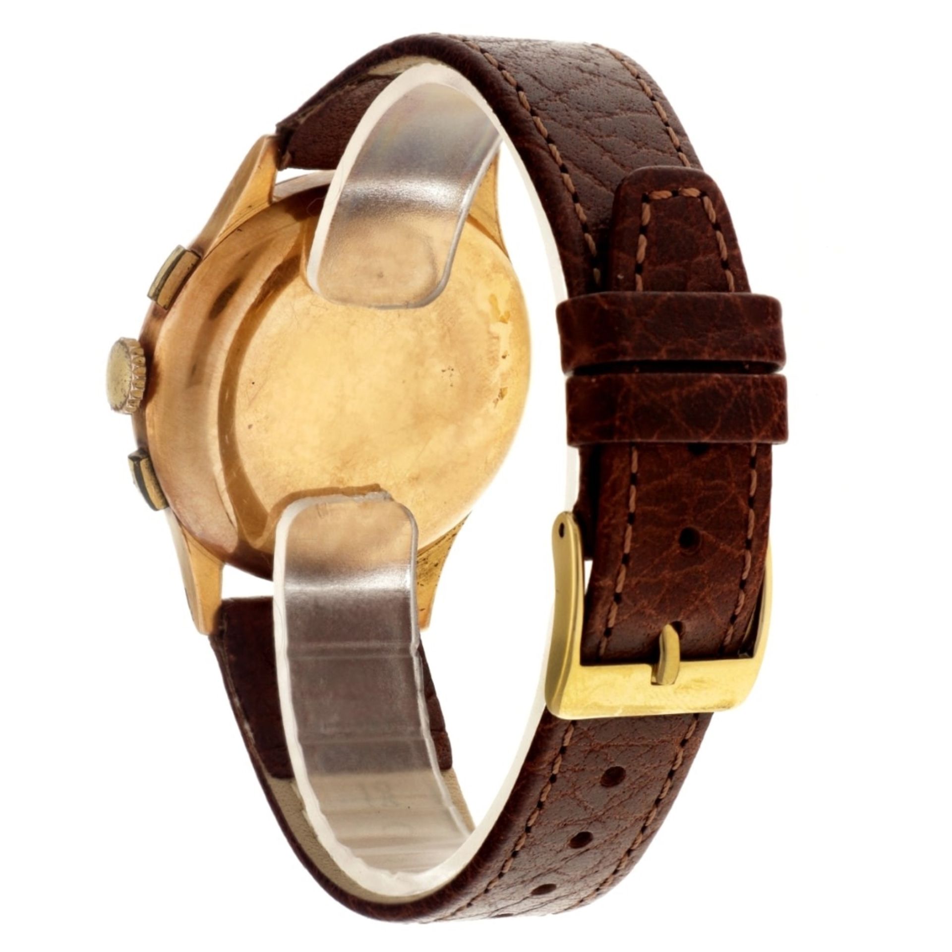 No Reserve - Baume & Mercier vintage 18K. chronograph - Men's watch. - Image 3 of 6
