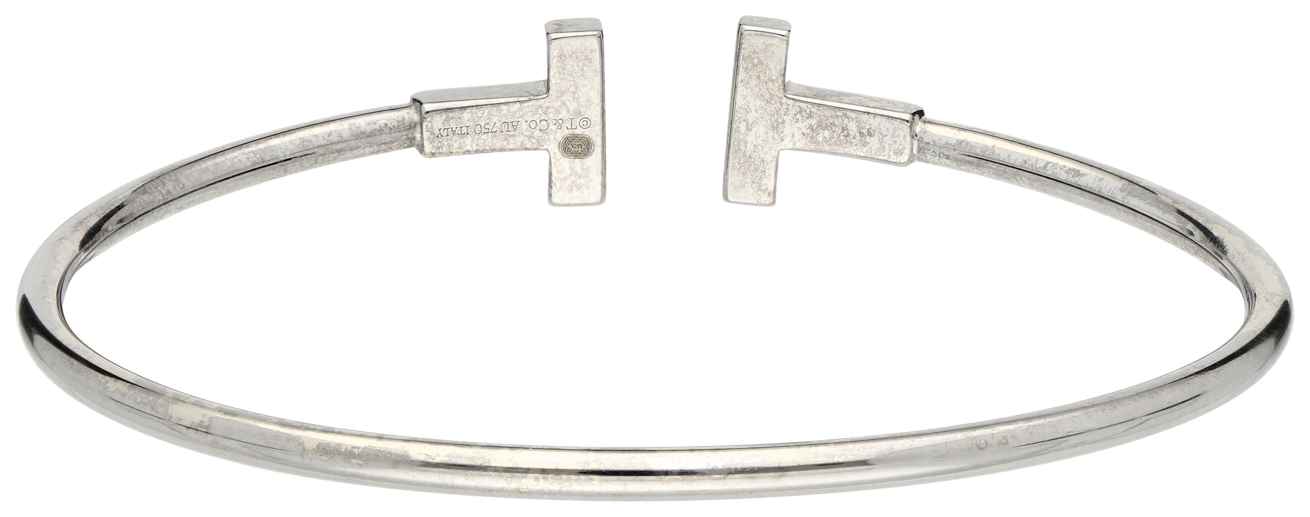 No Reserve - Tiffany & Co 18K white gold T-wire bracelet - Image 2 of 3