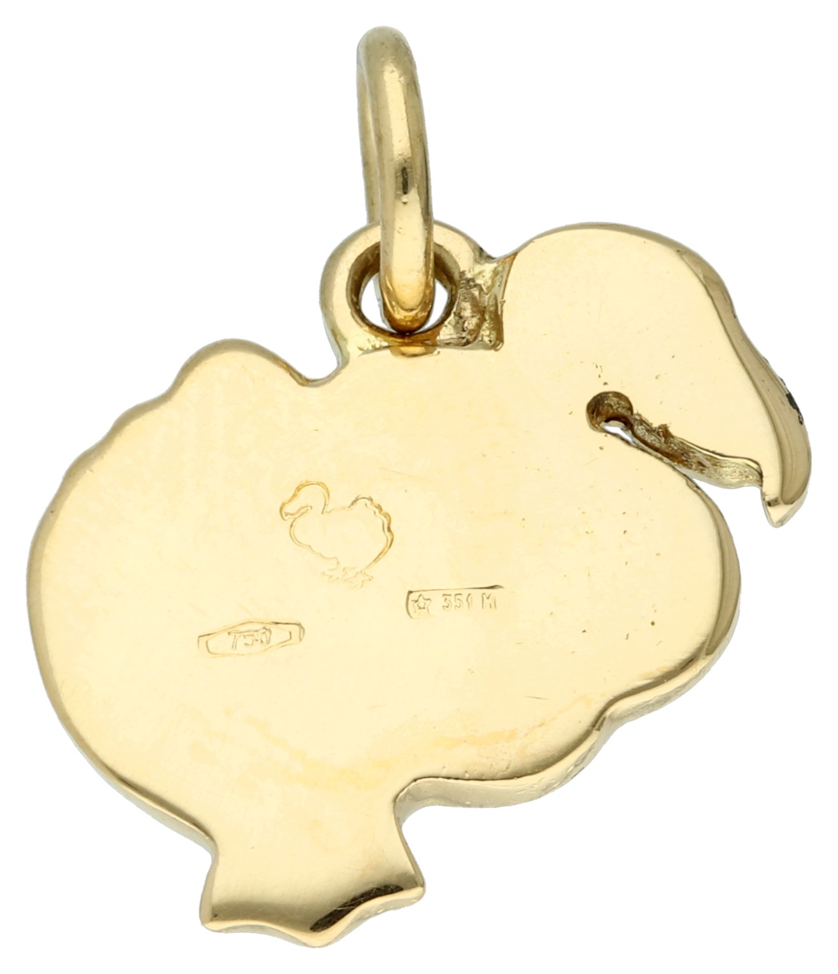 No Reserve - Pomellato 18K yellow gold DODO pendant/charm. - Image 2 of 3