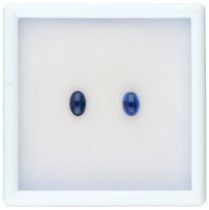 No Reserve - Lot of two natural sapphires.