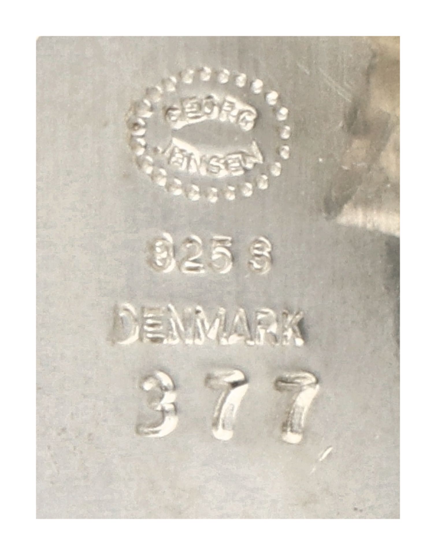 No Reserve - Georg Jensen Sterling silver stud earrings no. 377 - Bild 3 aus 3