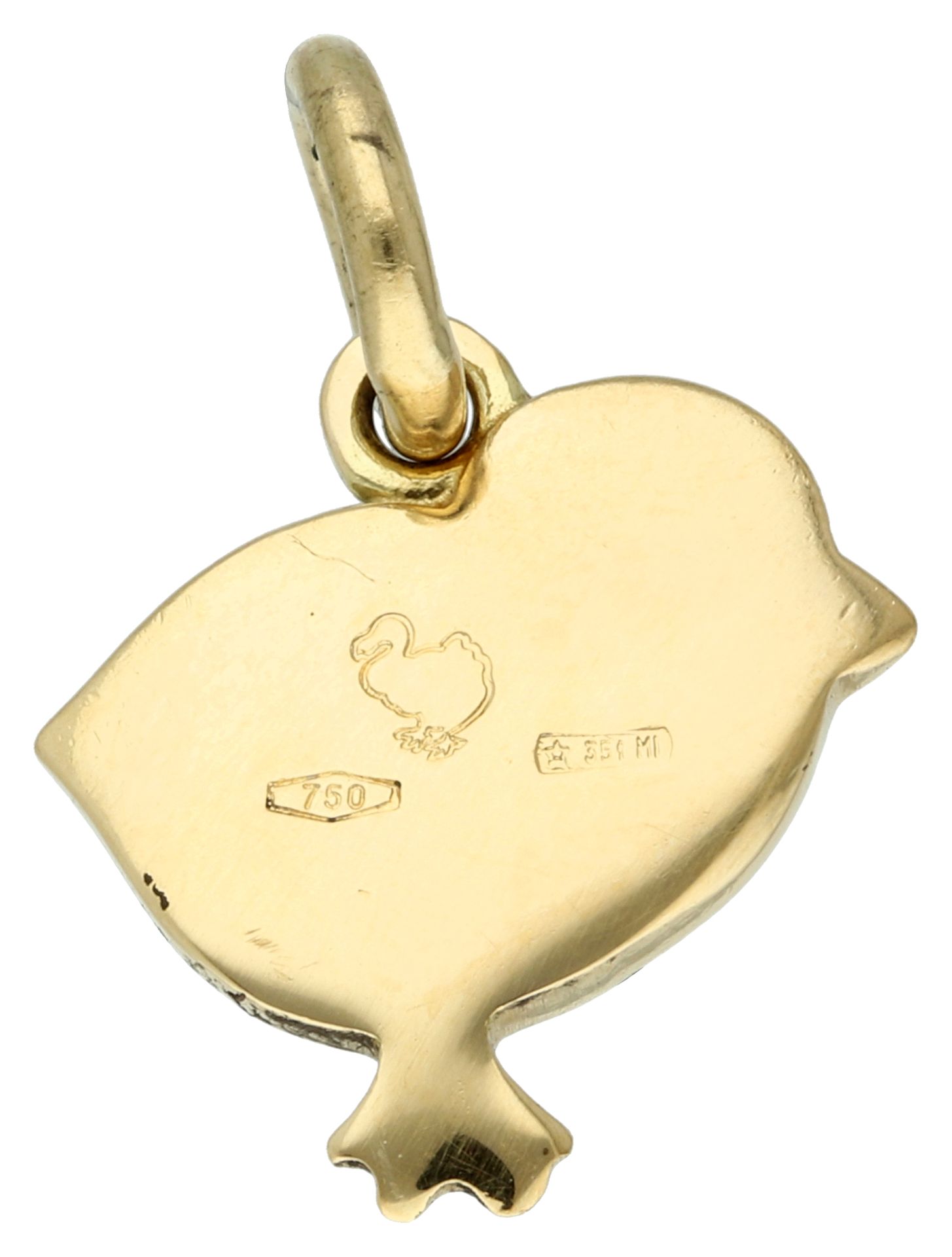 No Reserve - Pomellato 18K yellow gold DODO chick pendant/charm. - Image 2 of 3