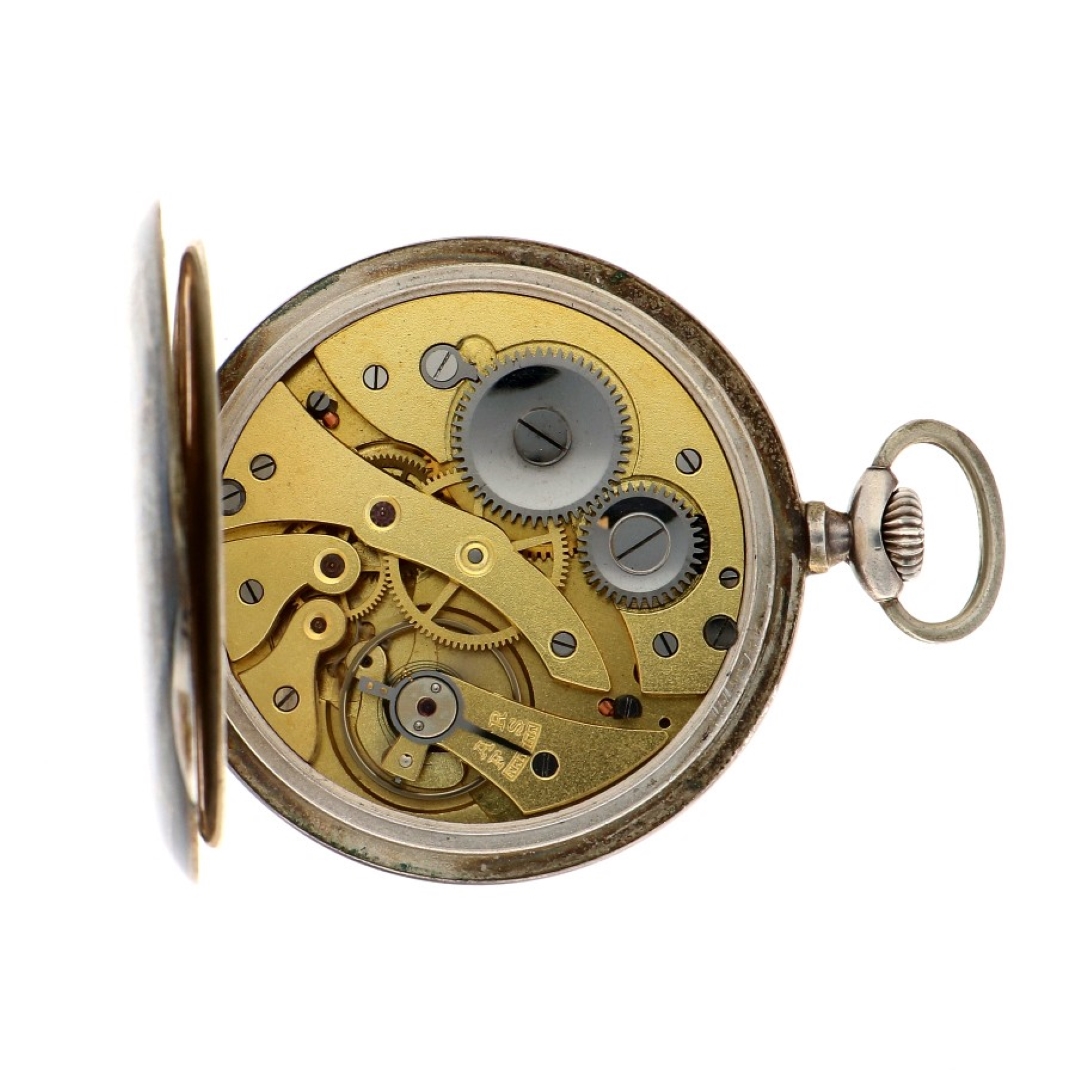 No Reserve - Zena Chronomètre Lever-Escapement silver 800/1000 - Men's pocketwatch. - Image 3 of 5