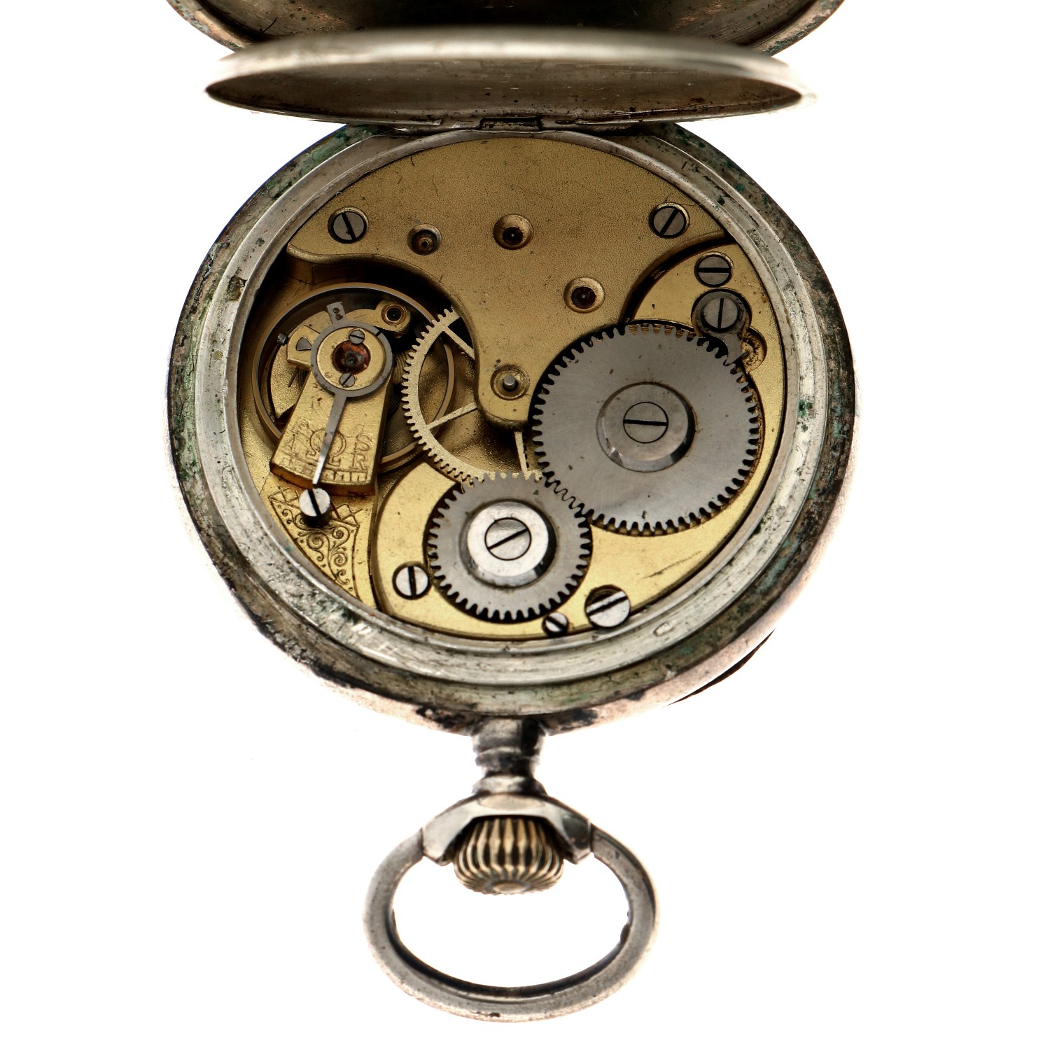 No Reserve - Omega Lever-Escapement silver 800/1000 - Men's pocketwatch - approx. 1958. - Image 3 of 5