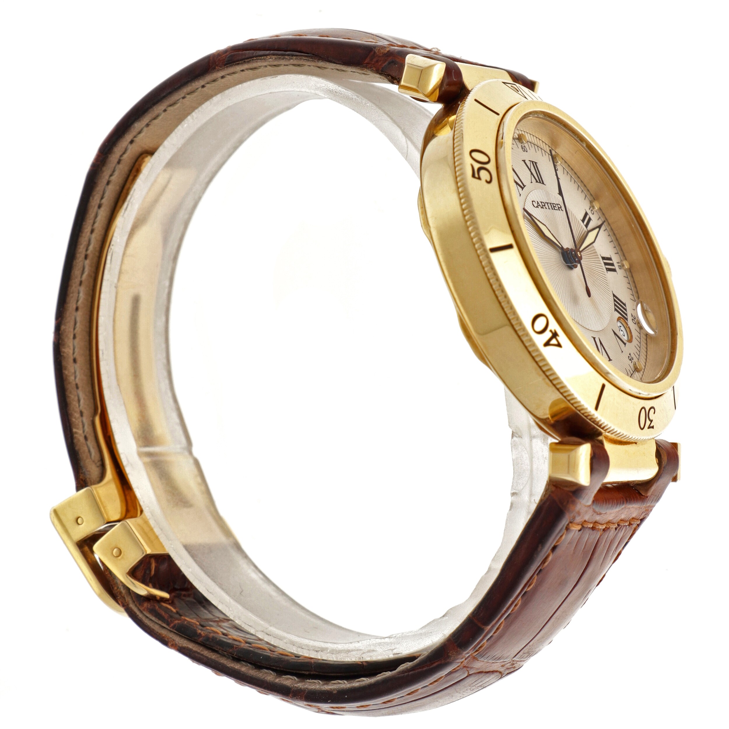 No Reserve - Cartier Pasha 18K. 1027 - Men's watch. - Image 4 of 6