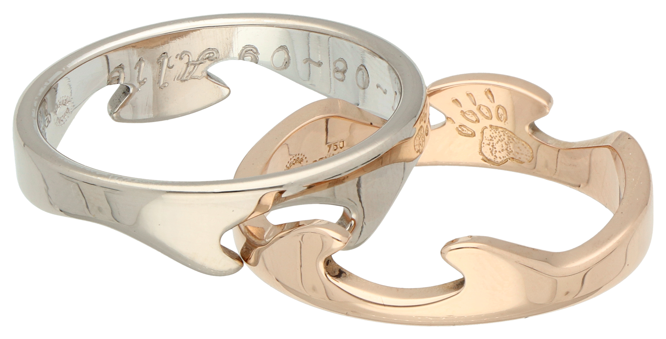 No Reserve - Georg Jensen 18K bicolor gold Fusion ring. - Image 3 of 6