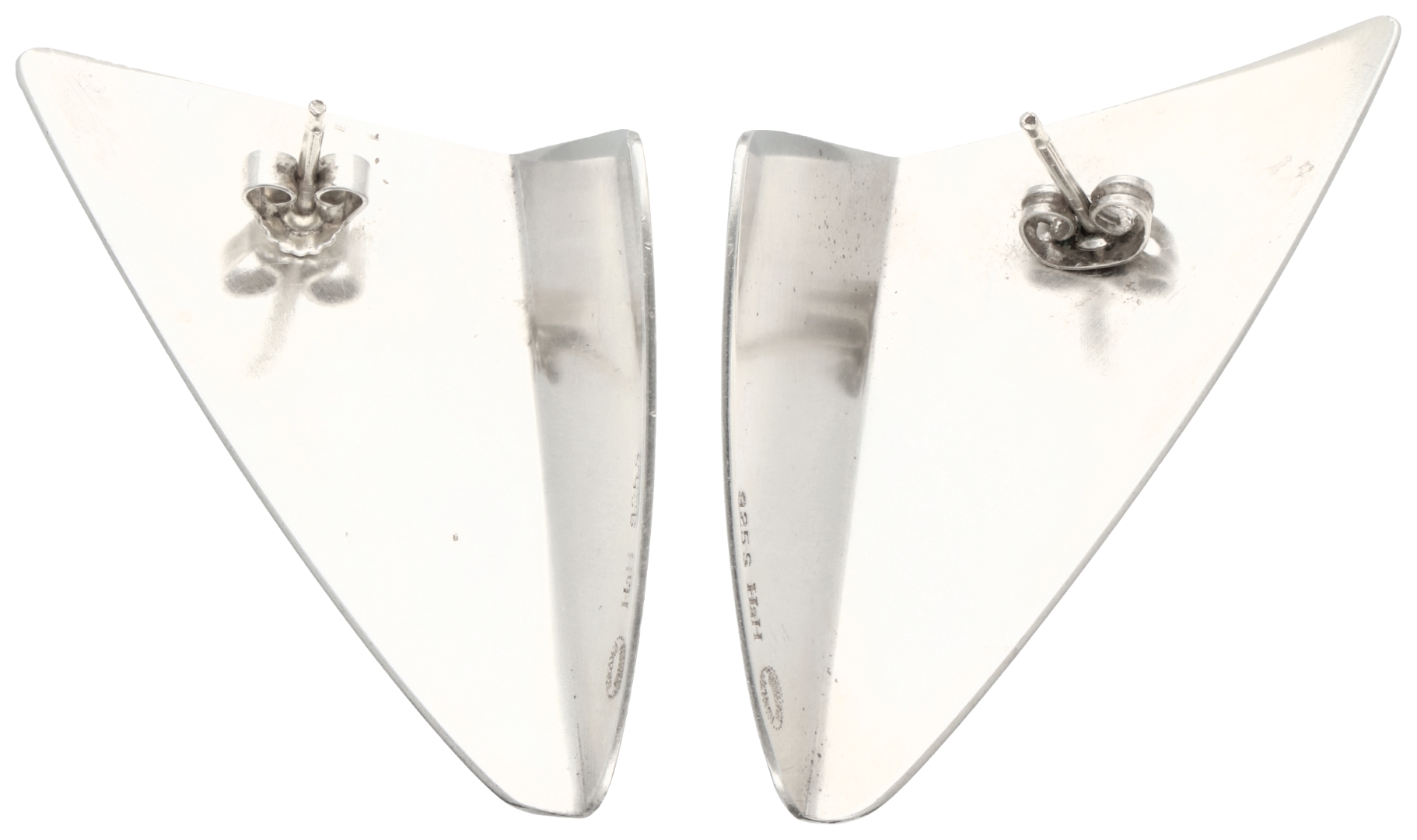 No Reserve - Hans Hansen for Georg Jensen Sterling silver stud earrings - Image 2 of 3