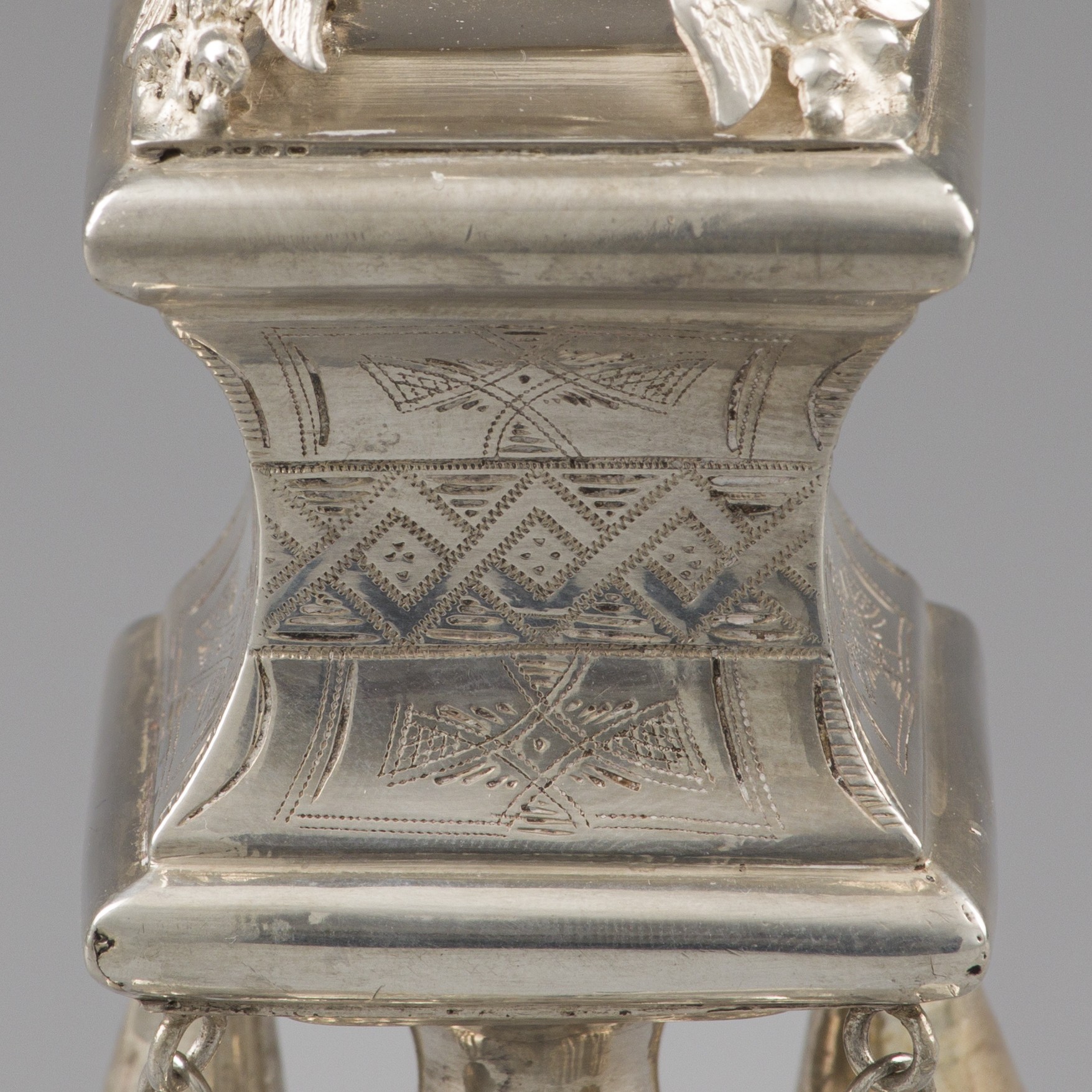 Havdalah Besamim / Spice Tower, Jan Pogorzelski, Warsaw 1879, silver. - Image 7 of 9