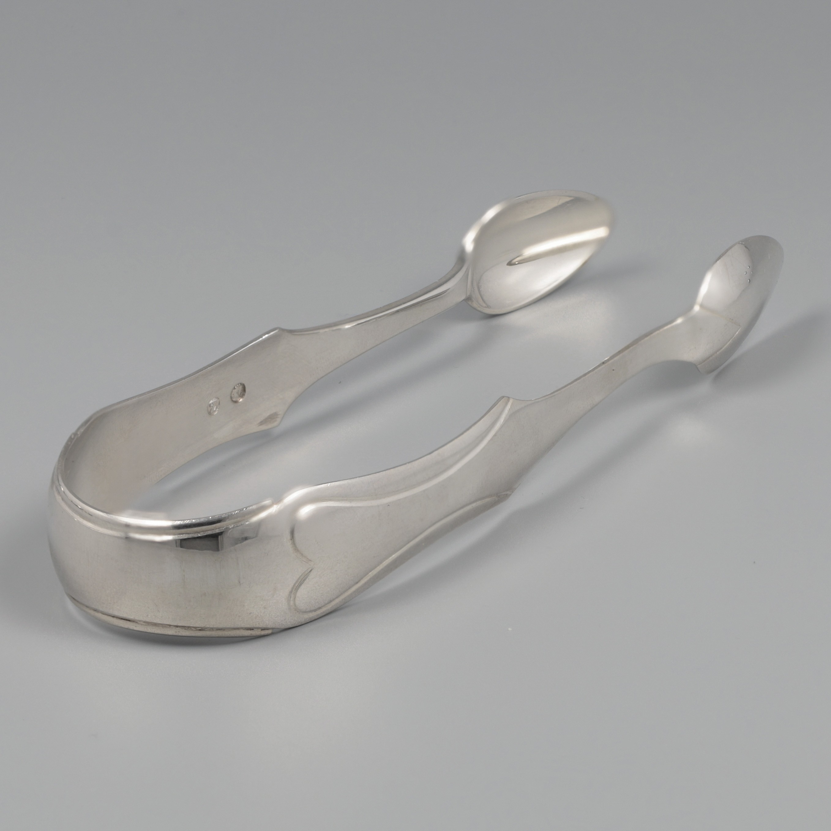 Tea/coffee spoon set (16), H.A. Schuss, Amsterdam 1859, silver. - Image 6 of 9