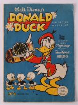 Walt Disey's 'Donald Duck - a cheerful weekly', number 1 - October 1952.