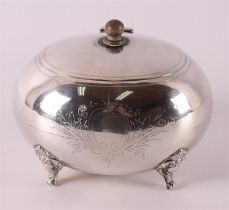 A 3rd grade silver tea box, 2nd half 19th century
