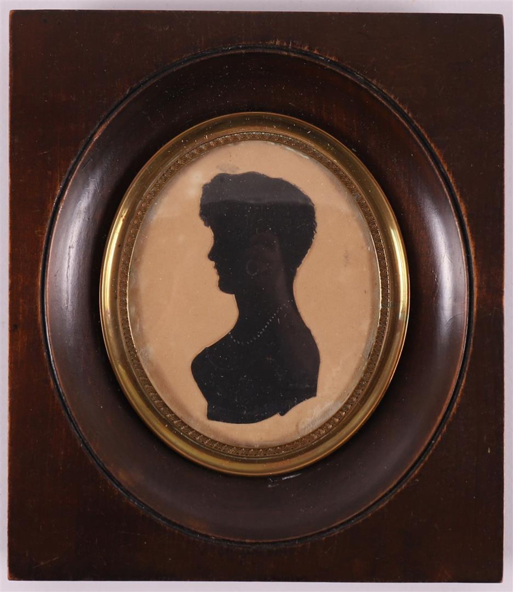 A miniature portrait on parchment of 'Majoor Jacobus Sappius Graevestein, - Image 4 of 5