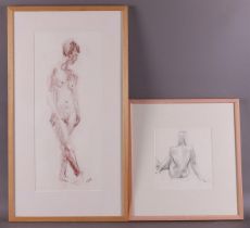 Martens, Gijsbert(George) jr (Groningen 1894-1979) 'Standing female nude',