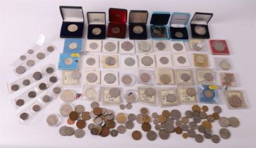 A lot of various European coins.