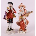 A porcelain musician, Germany, Volkstedt, early 20th century.