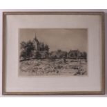 Prins, Riekele (1905 -1954) 'Allotment gardens with a view of Baflo',