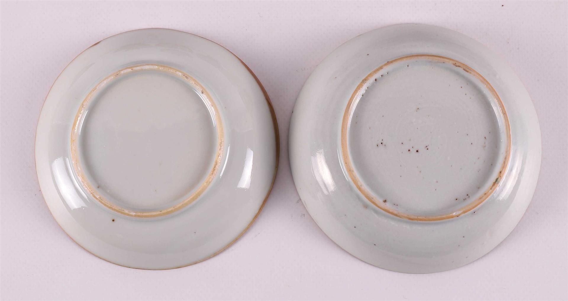 Seven famille rose porcelain cups and saucers, Batavia porcelain, China, - Image 10 of 27