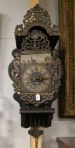 A chair clock, Friesland 19th century.
