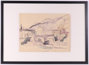 Wiegers, Jan (Oldenhove 1893 A'dam-1959) 'Italian landscape',