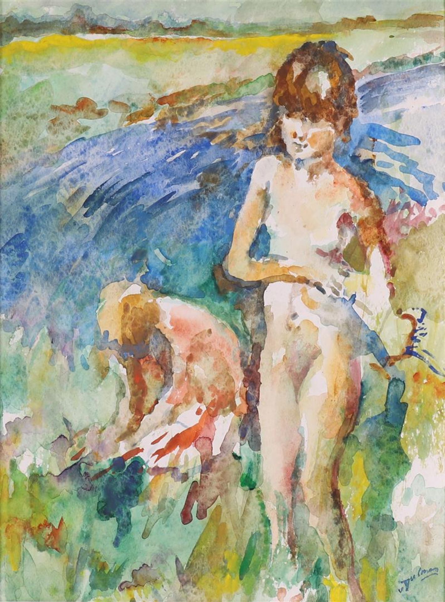 Dulmen Krumpelmann, from E.B. (1897-1986) 'Bathing girls', - Image 2 of 3