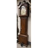 A grandfather clock, grandfather long case clock with a 'Scheepjes mechanism'