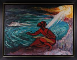 Vries de, Jannes (1901-1986) “Messiah paints the sea”,