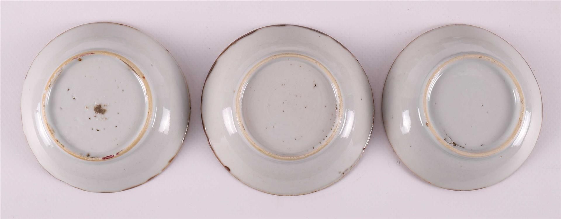 Seven famille rose porcelain cups and saucers, Batavia porcelain, China, - Image 3 of 27