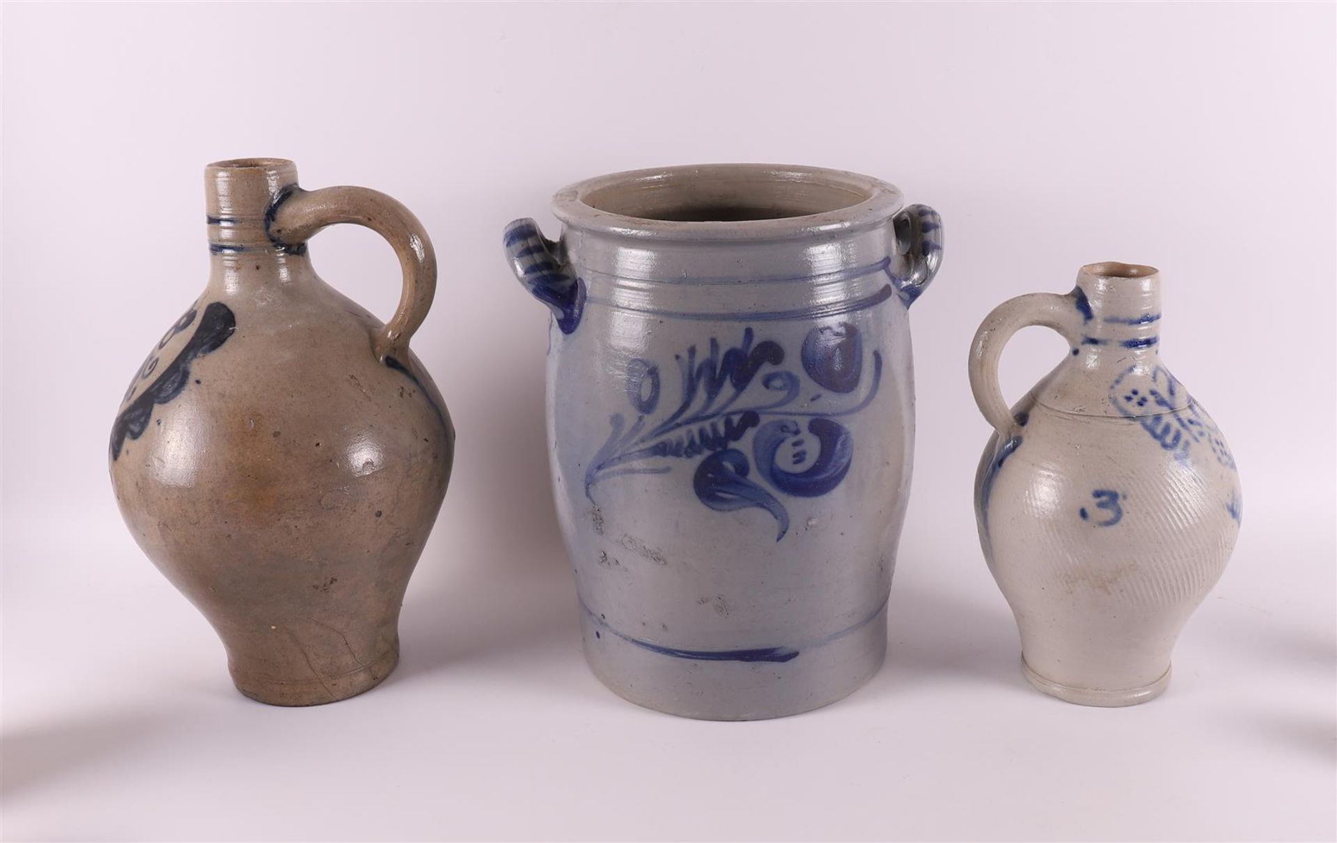 A lot of various gray 'gres' stoneware, including 19th century. - Image 3 of 5