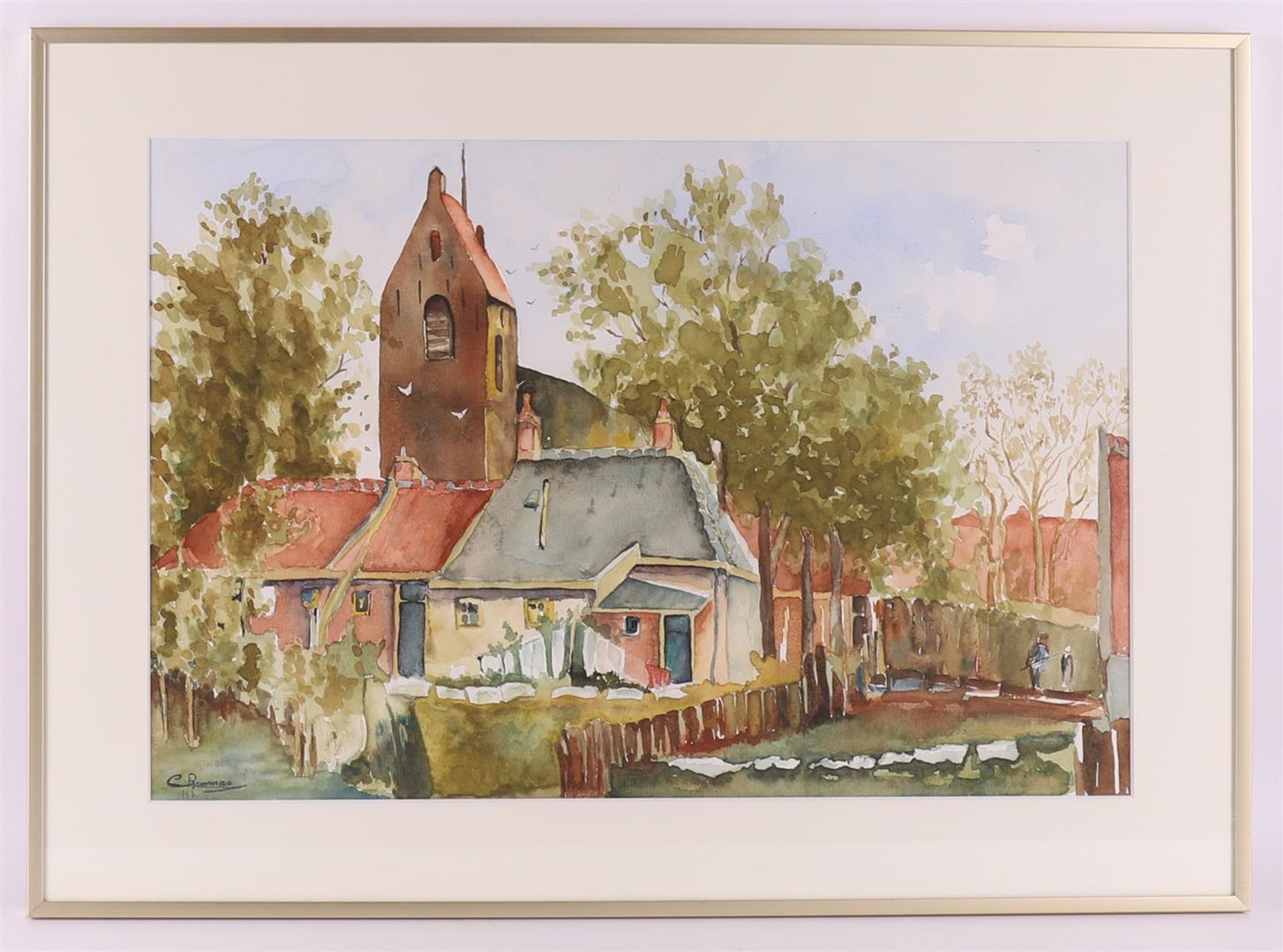 Remmers, C 'Old church in Winsum, Obergum',