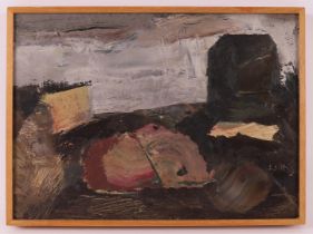 Wittig, Werner (Chemnitz 1930) 'Kleine Landschaft mit Früchten', 1990