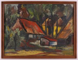 Vries, de Siem (1920-2004) 'Farm in landscape',