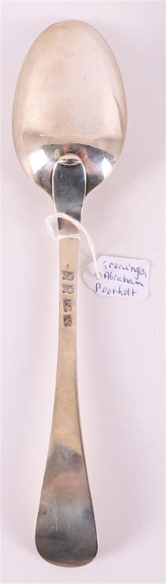 Three 1st grade silver spoons 925/1000, Groningen, year letter 1787-1788. - Image 2 of 4