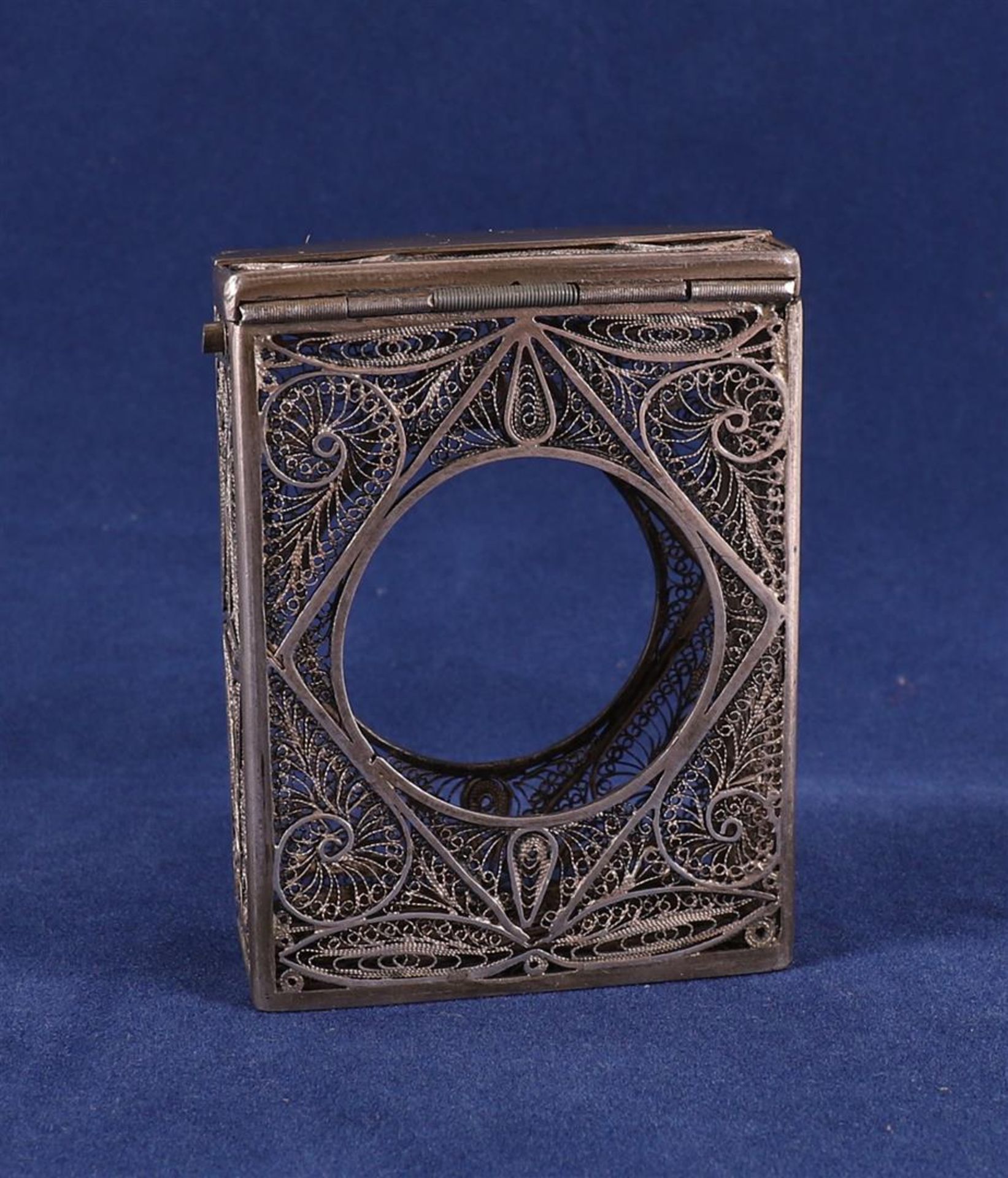 A second grade 835/1000 filigree silver frame for Bible, around 1900.