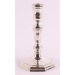 A second grade 835/1000 silver single-light candlestick in Louis XIV style,